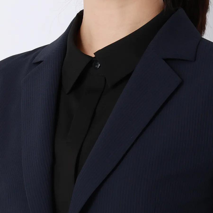 AOYAMA 【洋服の青山】接触冷感 ジャケット 夏 レディース ネイビー 紺 