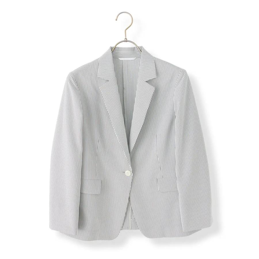 AOYAMA 【洋服の青山】接触冷感 ジャケット 夏 レディース グレー 灰色