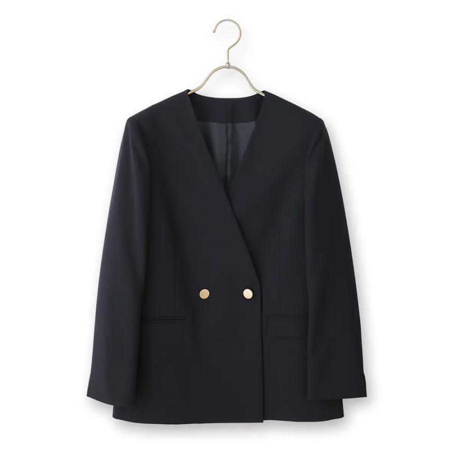 AOYAMA 【洋服の青山】ダブルジャケット レディース 春夏秋冬 ネイビー