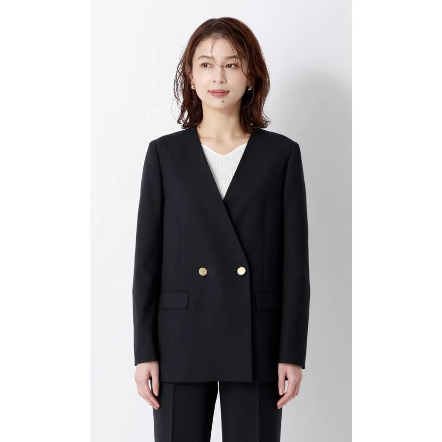 AOYAMA 【洋服の青山】ダブルジャケット レディース 春夏秋冬 ネイビー