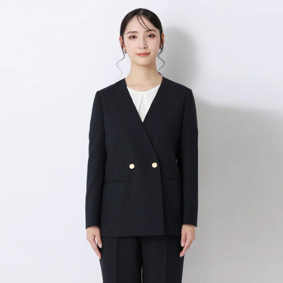 AOYAMA 【洋服の青山】ダブルジャケット レディース 春夏秋冬 ネイビー
