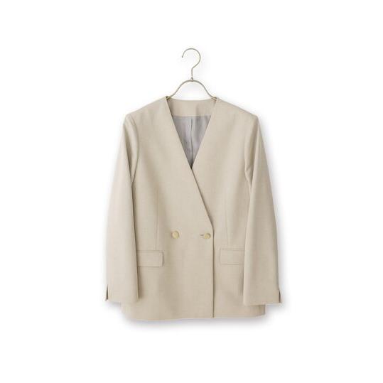 AOYAMA 【洋服の青山】オールシーズン ベージュ系 Vカラー2ボタン