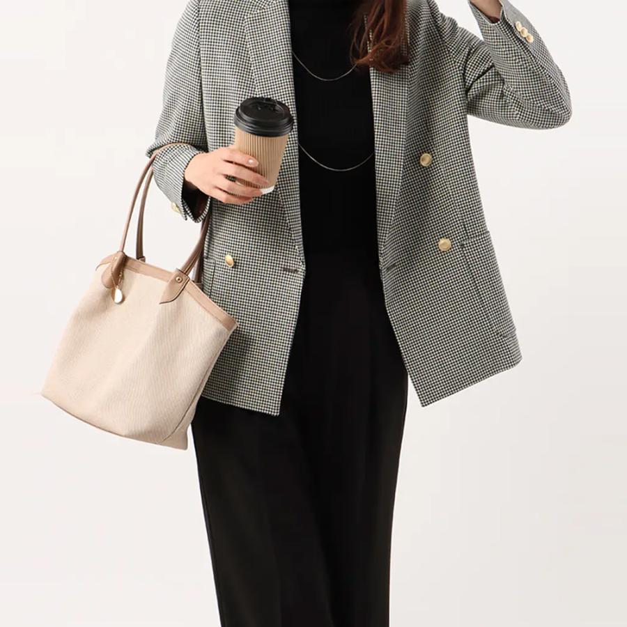AOYAMA 【洋服の青山】ダブルジャケット レディース 千鳥柄 オフィス