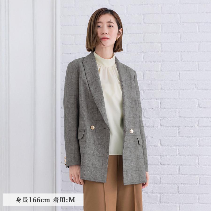 AOYAMA 【洋服の青山】ダブルジャケット レディース 秋冬 ブラウン