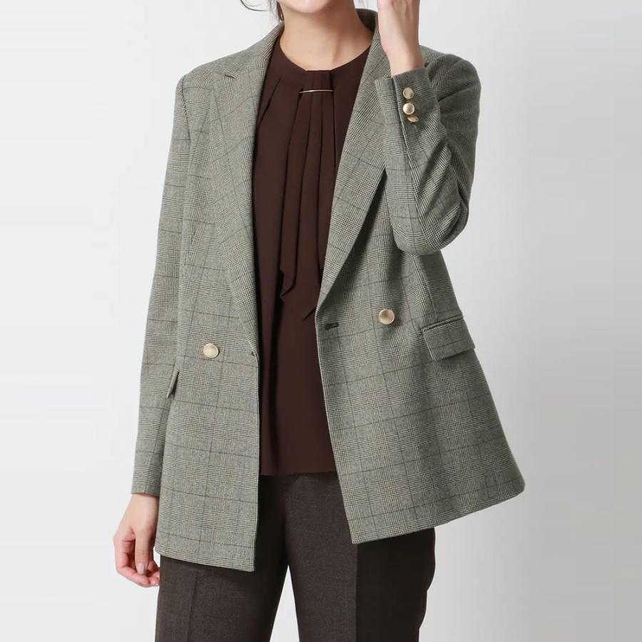 AOYAMA 【洋服の青山】ダブルジャケット レディース 秋冬 ブラウン