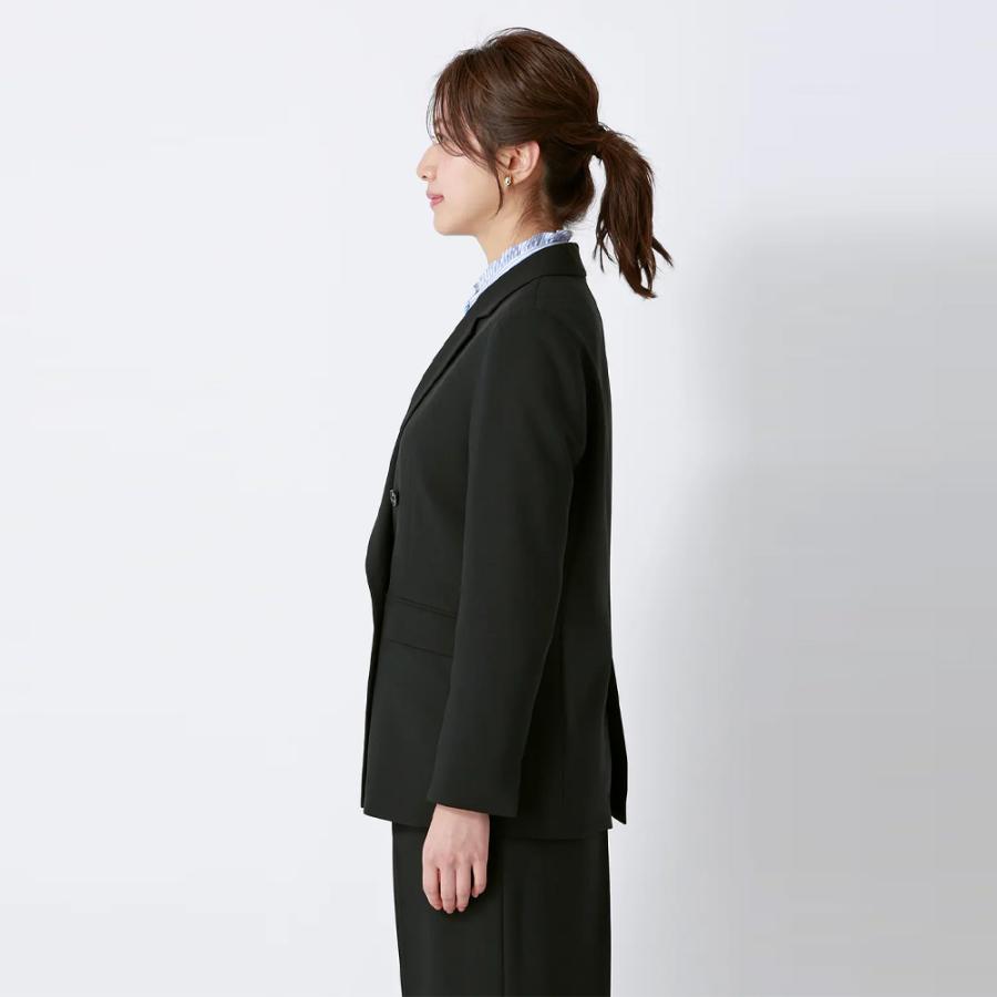 AOYAMA 【洋服の青山】ダブルジャケット レディース 春夏秋冬 ブラック
