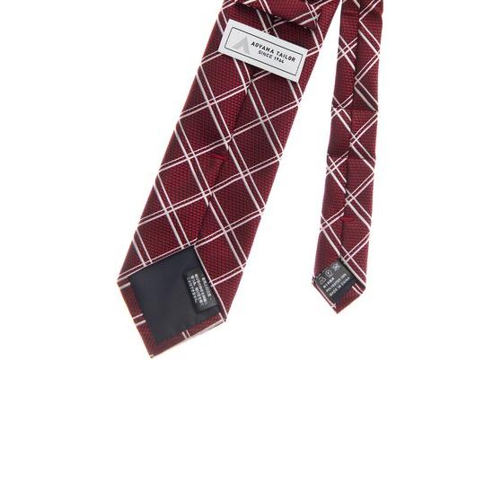 AOYAMA 【洋服の青山】ネクタイ メンズ ワンタッチ エンジ系 レッド系