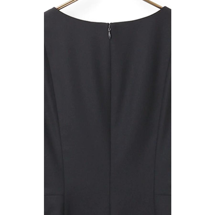 AOYAMA 【洋服の青山】オールシーズン ネイビー系 半袖フレア