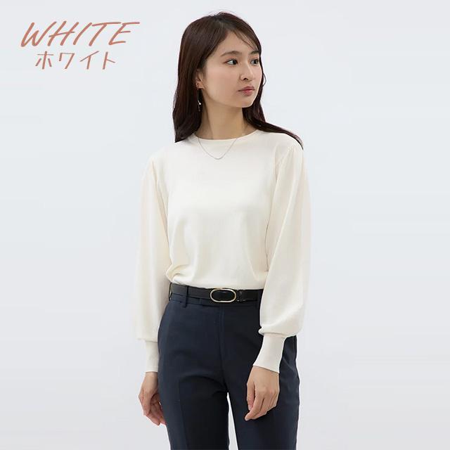 AOYAMA 【洋服の青山】ラメニット パフスリーブ レディース 春夏秋冬 