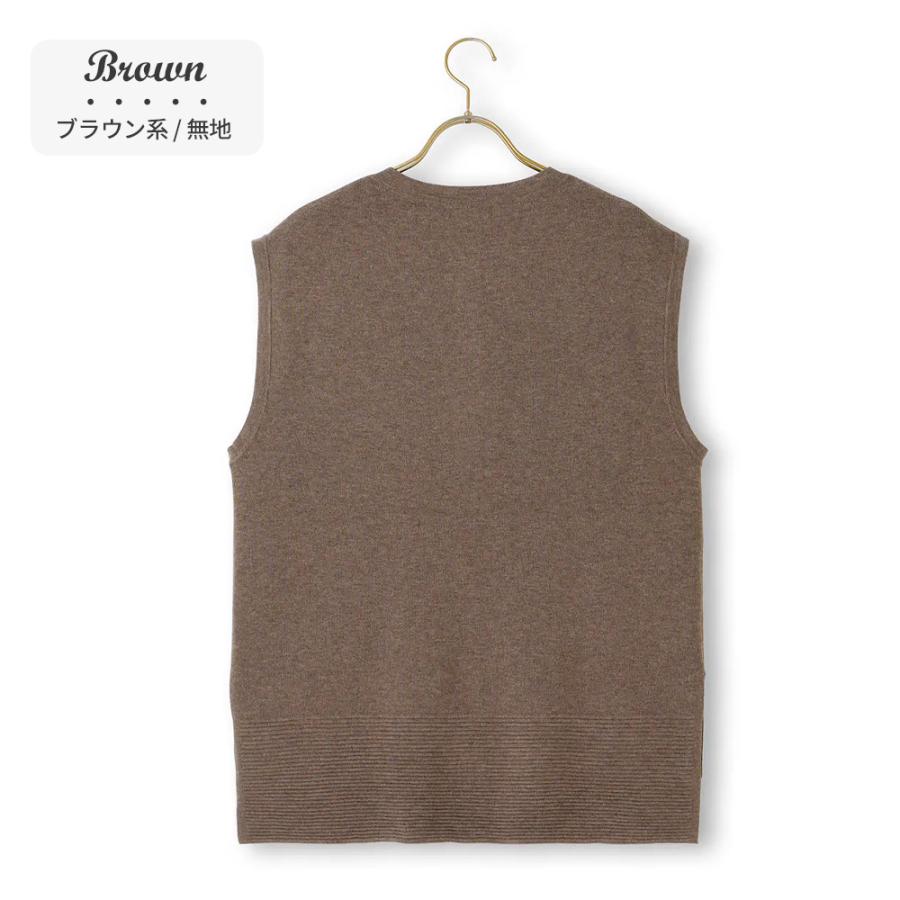 AOYAMA 【洋服の青山】洗える ニットジレ ベスト レディース 秋冬
