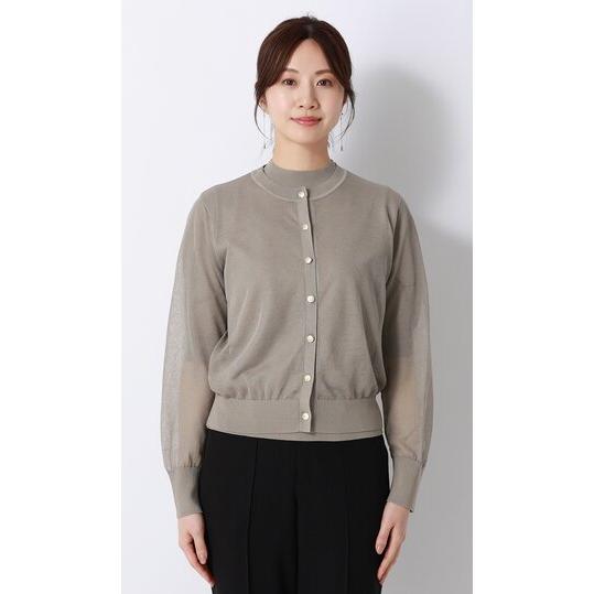 AOYAMA 【洋服の青山】シアー カーディガン レディース 長袖 春夏