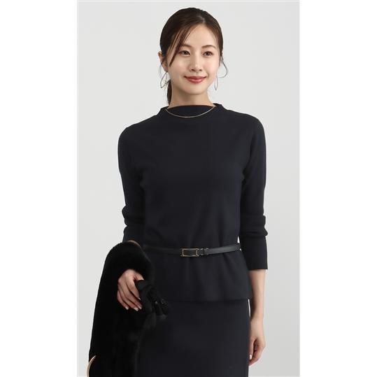 AOYAMA 【洋服の青山】ボトルネック ニット プルオーバー レディース 9 