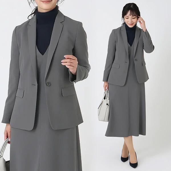 AOYAMA 【洋服の青山】ワンピース レディース オールシーズン グレー