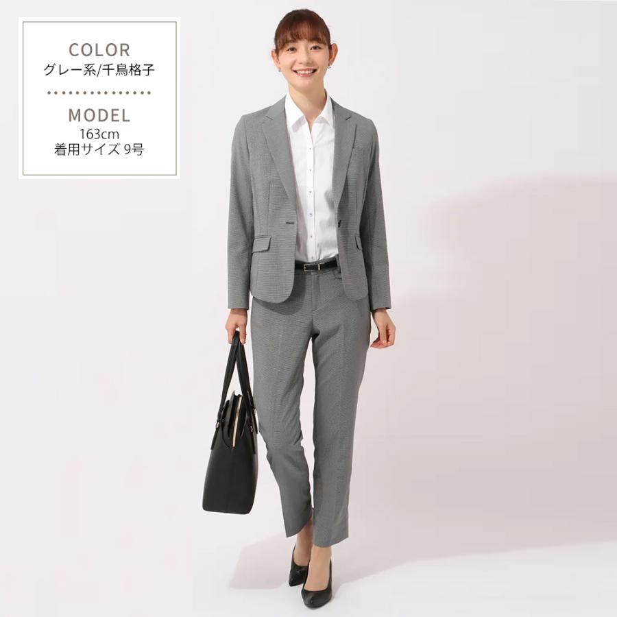 正規品♡リボンプルオーバー＆リボン柄ロングパンツ♡ダークグレー 2枚セット ワイドパンツ レディース 接触冷感 ロングパンツ リブ