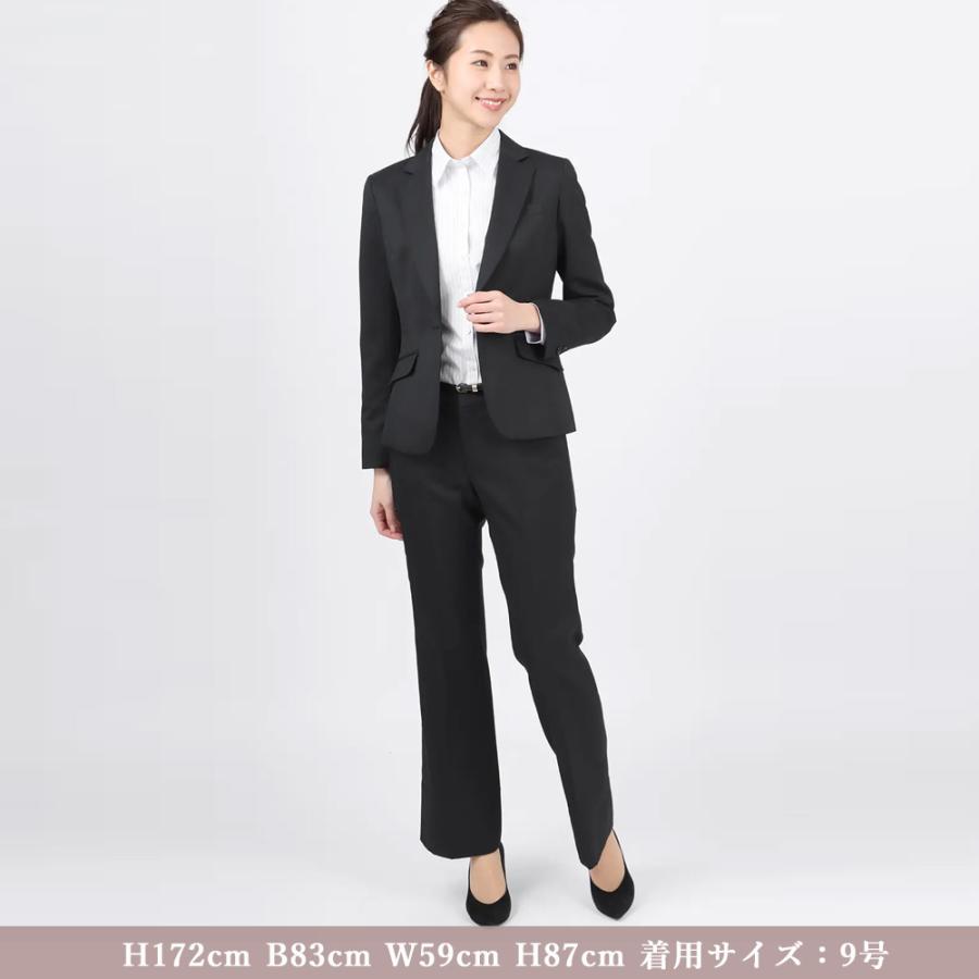 AOYAMA 【洋服の青山】セミフレアパンツ レディース スーツ オール