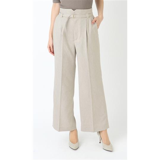 AOYAMA 【洋服の青山】セットアップ可 裾上げ済み ワイドパンツ