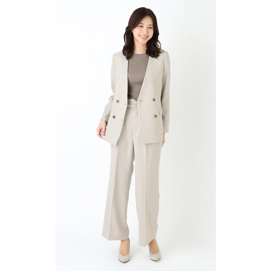 AOYAMA 【洋服の青山】セットアップ可 裾上げ済み ワイドパンツ