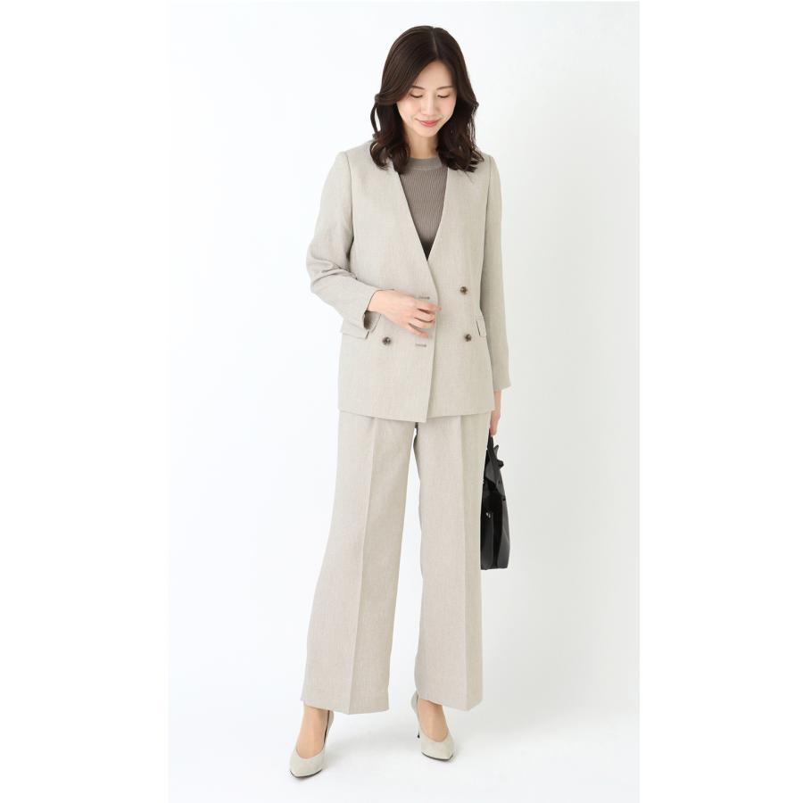 AOYAMA 【洋服の青山】セットアップ可 裾上げ済み ワイドパンツ