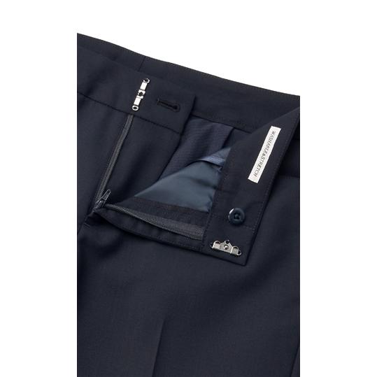 AOYAMA 【洋服の青山】9分丈 ノータック テーパードパンツ 夏用