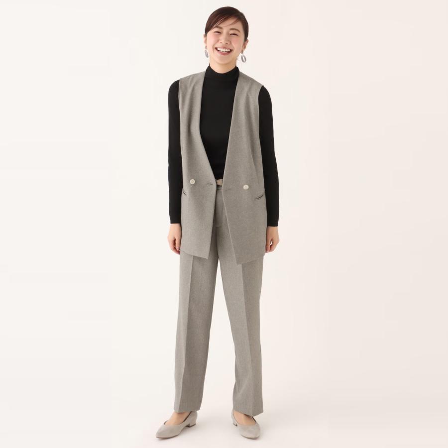 AOYAMA 【洋服の青山】裾上げ済み ストレートパンツ レディース 春夏
