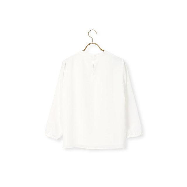 【洋服の青山】レディース ブラウス デザインブラウス オールシーズン ホワイト系 アクセサリー付き ボウタイ 4WAY 9分袖 女性 白無地 ビジネス AOYAMA 【洋服の青山】レディース ブラウス デザインブラウス