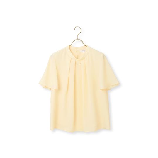 AOYAMA 【洋服の青山】 春夏 イエロー系 4WAYマルチブラウス【半袖 