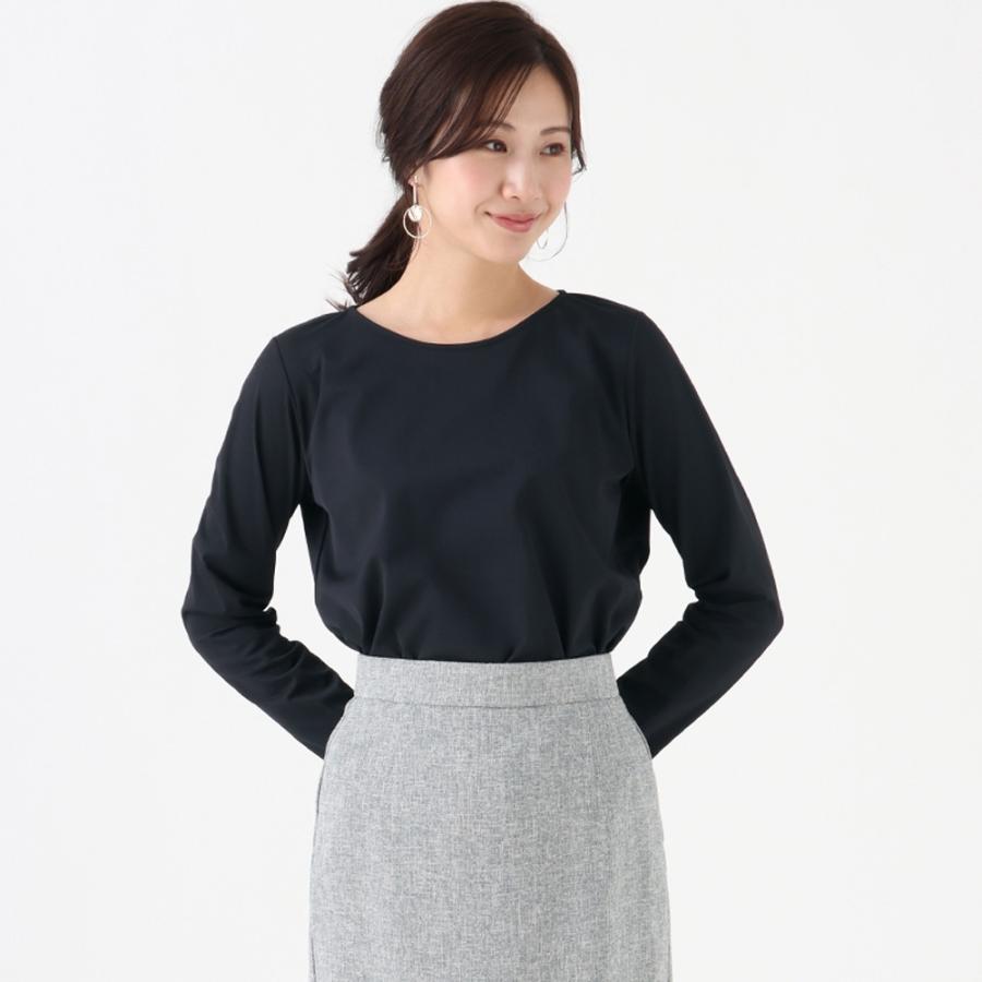AOYAMA 【洋服の青山】透けない カットソー レディース オールシーズン