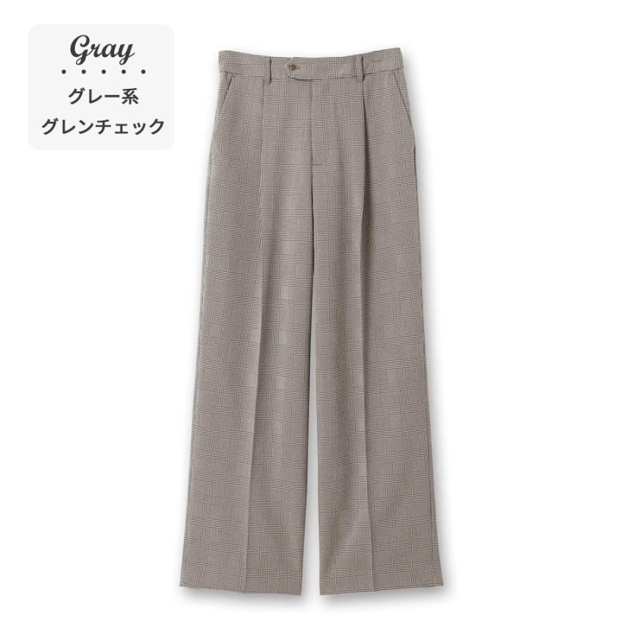 AOYAMA 【洋服の青山】裾上げ済み セミワイドパンツ レディース 秋冬