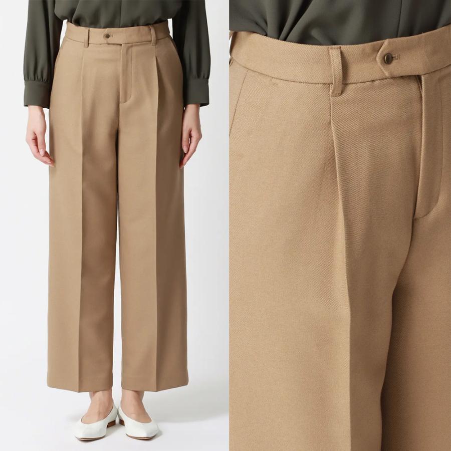 AOYAMA 【洋服の青山】裾上げ済み セミワイドパンツ レディース 秋冬
