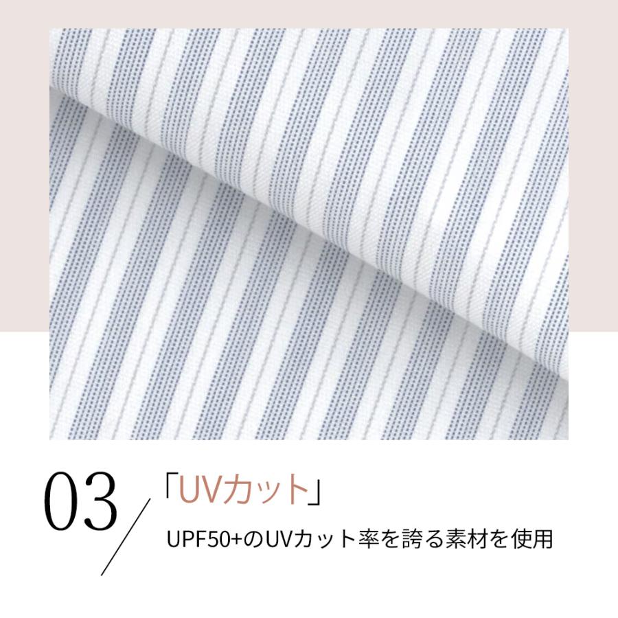 AOYAMA 【洋服の青山】ブラウス レディース 半袖 夏 ストライプ