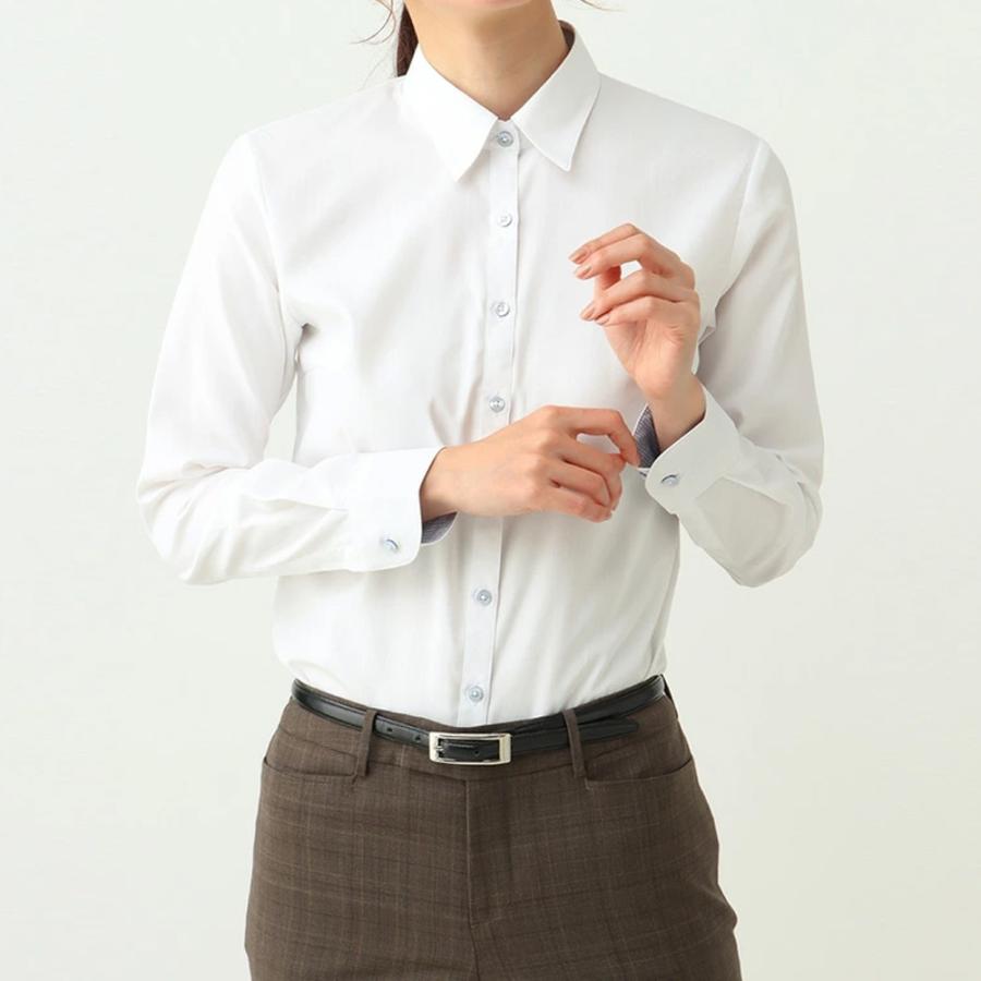 AOYAMA 【洋服の青山】汗染みを軽減 ブラウス レディース 長袖 オール