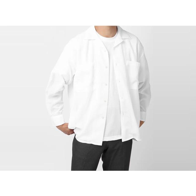 AOYAMA 【洋服の青山】オープンカラーシャツ ＋ Tシャツ 2点セット