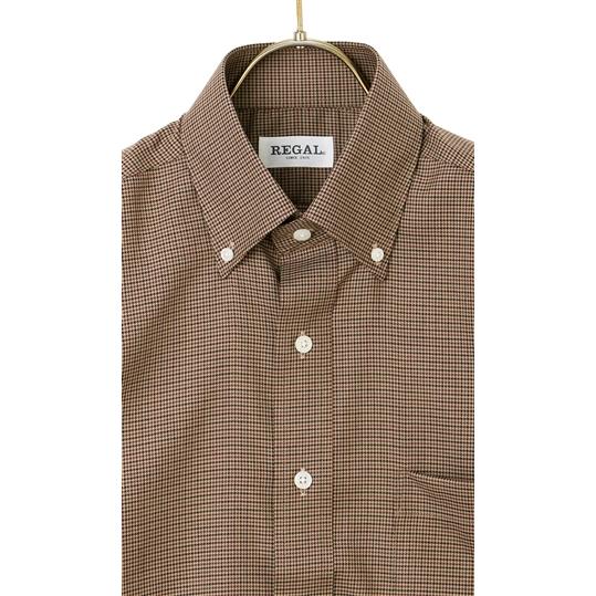 AOYAMA 【洋服の青山】カジュアルシャツ メンズ 長袖 秋冬 ブラウン