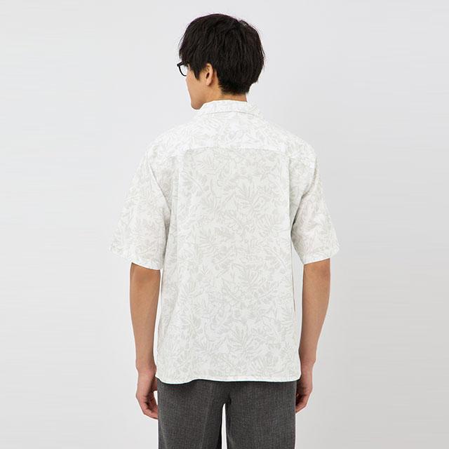 AOYAMA 【洋服の青山】カジュアルシャツ 半袖 メンズ 盛夏 ホワイト 白
