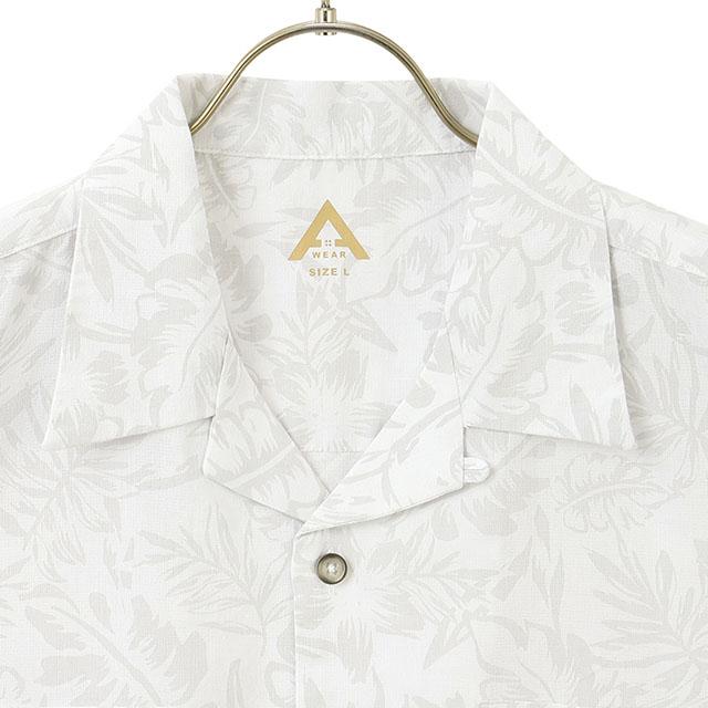 AOYAMA 【洋服の青山】カジュアルシャツ 半袖 メンズ 盛夏 ホワイト 白