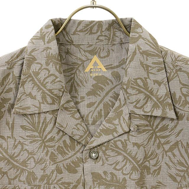 N°21 カーキ色 半袖シャツ ELEMENT（エレメント） 半袖シャツ メンズ RLCXE SQUARE SHIRT ELEMENT
