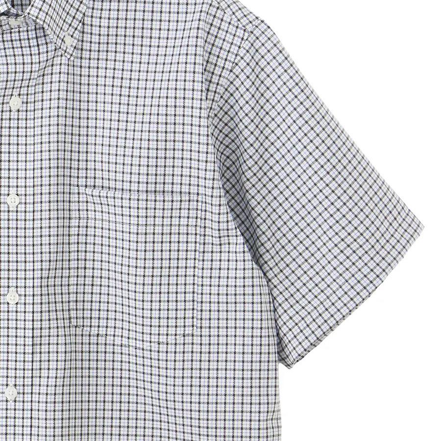 AOYAMA 【洋服の青山】カジュアルシャツ ボタンダウン 半袖 メンズ 春