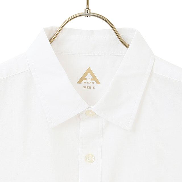 AOYAMA 【洋服の青山】カジュアルシャツ 7分袖 メンズ 春夏 ホワイト