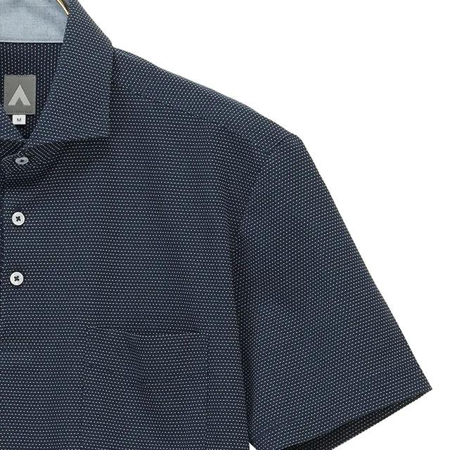 AOYAMA 【洋服の青山】すごポロ ポロシャツ 半袖 メンズ 春夏 ネイビー