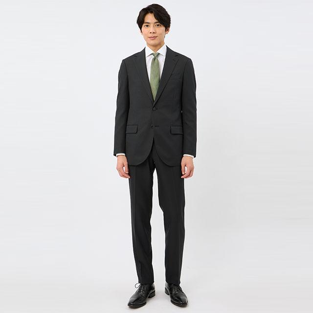 AOYAMA 【洋服の青山】スーツ メンズ スリム オールシーズン ブラック