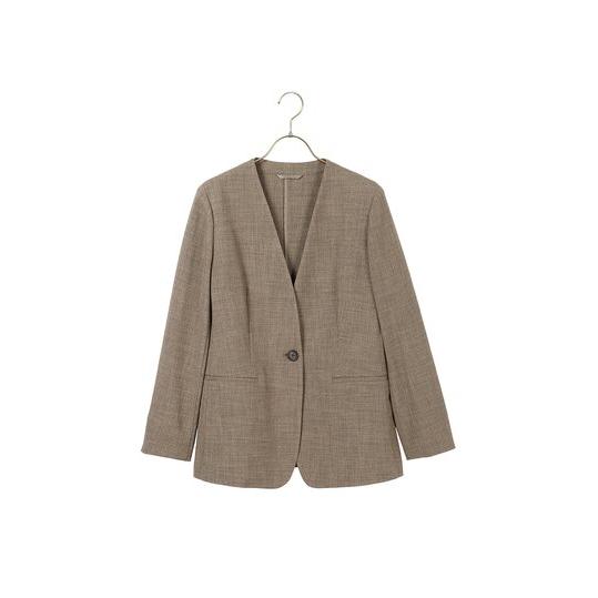 AOYAMA 【洋服の青山】春夏 ブラウン系 Vカラージャケット+