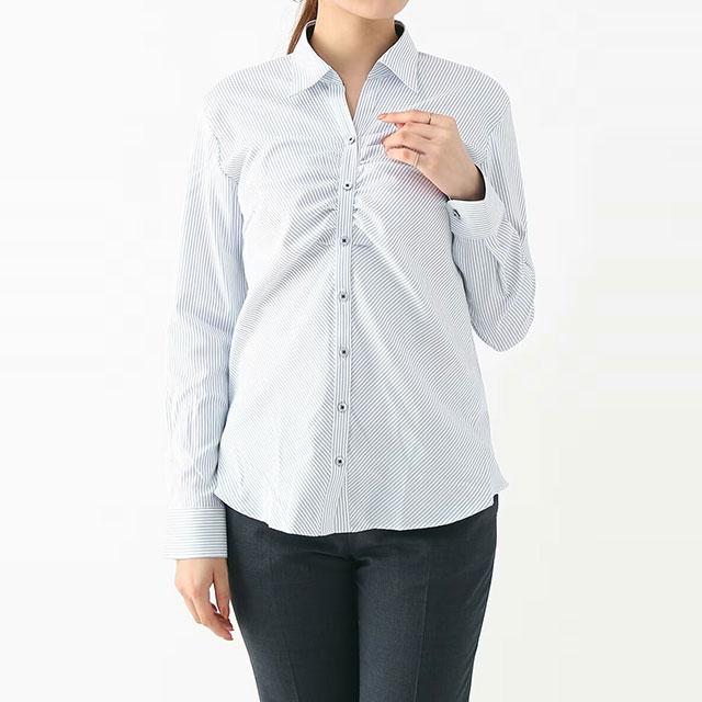 AOYAMA 【洋服の青山】透けない ブラウス 長袖 レディース オール