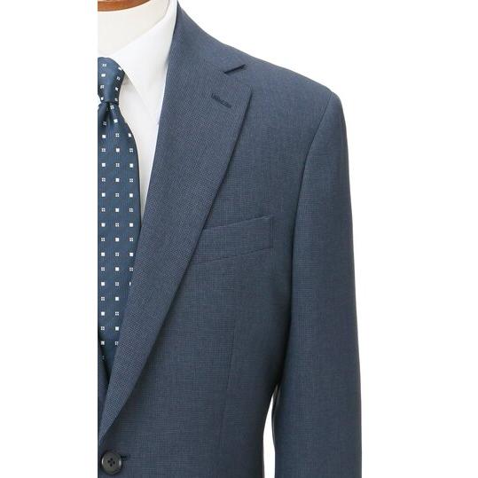 青山さま専用ページ AOYAMA 【洋服の青山】スーツ メンズ スリム ブルー 青 千鳥格子