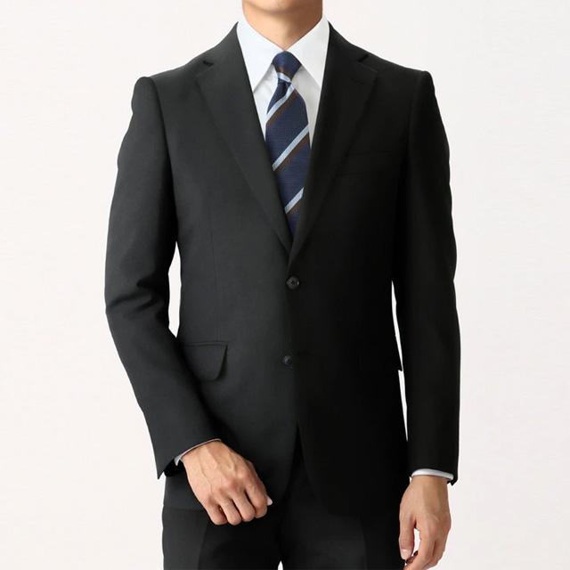 MODA RITORNO 青山　スーツ　スリーピース　ブラック　洗える　A6 L AOYAMA 【洋服の青山】メンズ オールシーズン用 ネイビー系