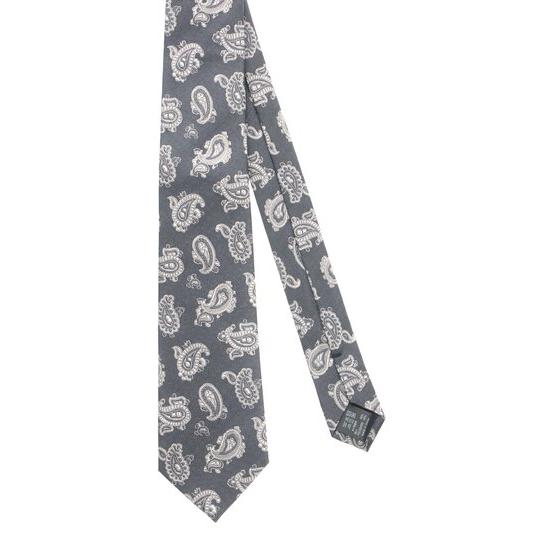 AOYAMA 【洋服の青山】メンズ ネクタイ グレー系 レギュラータイ【OEKO