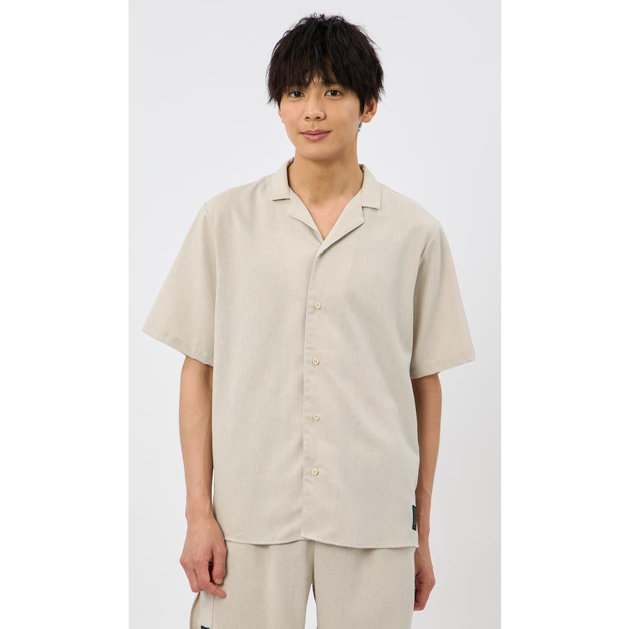 AOYAMA 【洋服の青山】BODYWILD×AWEAR ライトリネン オープンカラー