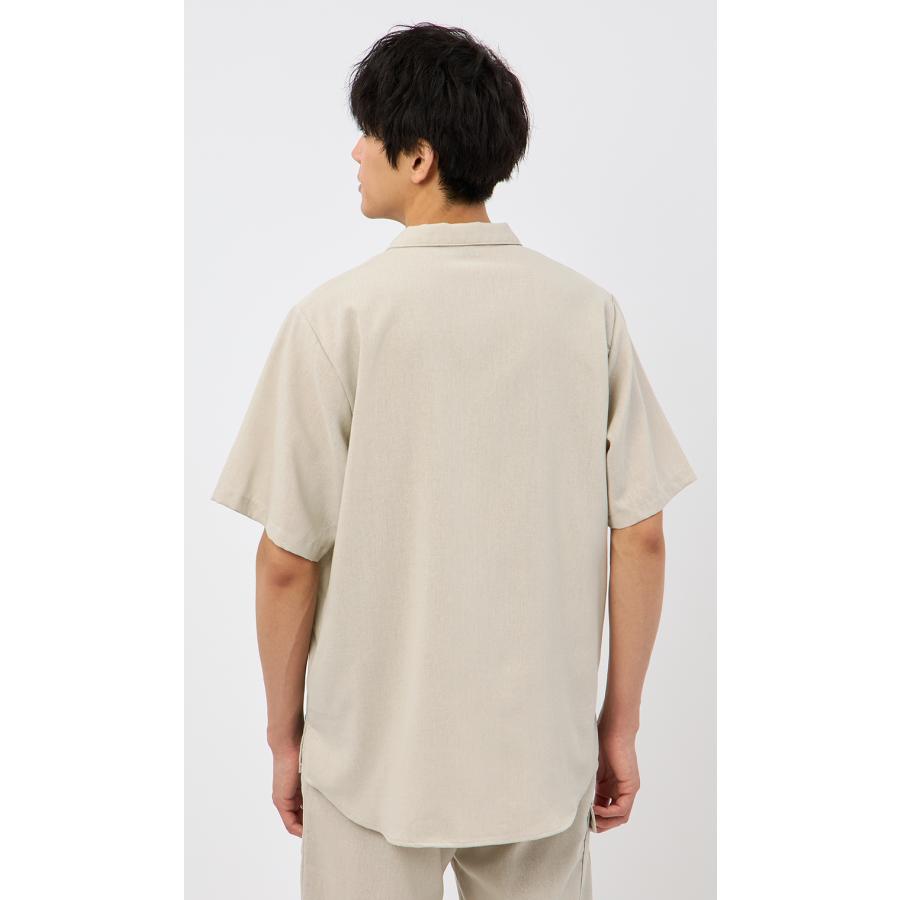 AOYAMA 【洋服の青山】BODYWILD×AWEAR ライトリネン オープンカラー