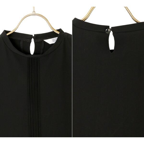 AOYAMA 【洋服の青山】レディース 濃染 フォーマル ブラウス 7分袖