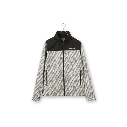 the POOL aoyama ザ プール青山　ミリタリージャケット AOYAMA 【洋服の青山】オールシーズン用 グレー系 山プリント裏