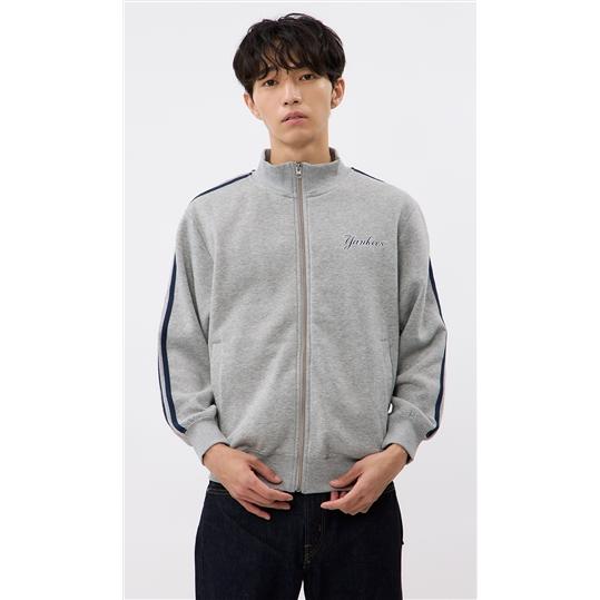 AOYAMA 【洋服の青山】長袖 スタンドカラー 秋冬用 グレー系 裏起毛